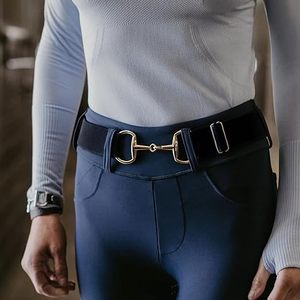 Ceinture d'équitation en maille élastique de dernière conception, réglable, extensible, imperméable, flexible, unisexe pour adultes - Product Image 4