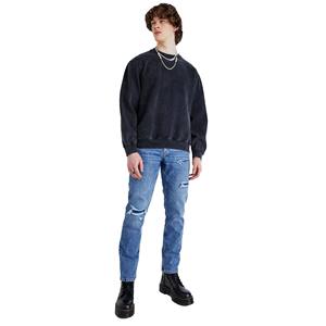 Sudadera Personalizada para Hombre, Lavada al Ácido, Estilo Oversize, Cuello Redondo, de Algodón y Felpa, para Otoño e Invierno, Estilo Urbano - Product Image 2