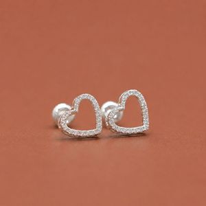 Heart Diamond <b>Earring</b> for Women - Product Image 2