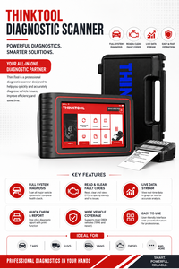 THINKTOOL SMARTSCAN Escáner de Automóviles para Todos los Sistemas OBD2 con SDK USB 12V, Actualización Gratuita, Herramienta de Diagnóstico y Codificación de ECU - Product Image 3