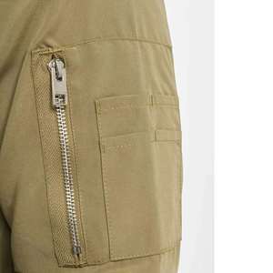 Blouson bomber slim fit pour homme, léger, décontracté, style pilote, kaki, coupe-vent, streetwear, avec poche sur la manche - Product Image 6