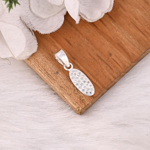 Nuevo Colgante Curativo de Plata de Ley 925 con Circonita Blanca, Joyería Boho de Diseño Personalizado - Product Image 3