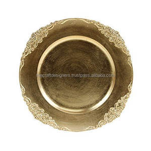 Plato de Presentación Metálico para una Mesa de Lujo, Perfecto para Eventos Formales, Banquetes y Cenas en Casa - Product Image 5