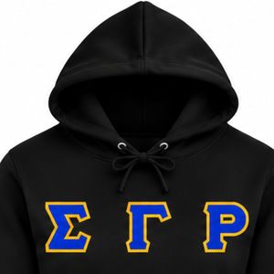 เสื้อฮู้ดสีดำ Sigma Gamma Rho ลายตัวอักษรกรีกสำหรับผู้หญิง เสื้อสเวตเชิ้ตมีฮู้ดผ้าฟลีซ สำหรับชมรมนักศึกษา มหาวิทยาลัย สไตล์ลำลอง ปักลายตามสั่ง - Product Image 6