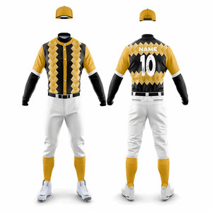 Customized Training Wear <b>Baseball</b> Uniform Wholesale Price Adults Uniform Kids Clothing Long Sleeve Jersey with Pants Sublimated - Product Image 1
