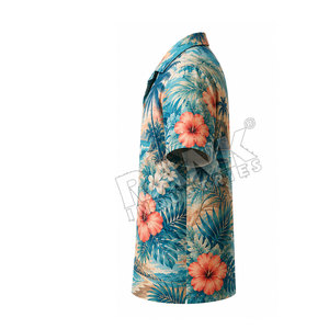 Servicio OEM, Camisetas de Playa para Hombre con Estampado por Sublimación, Venta al por Mayor, Camisetas de Playa para Hombre de Tela Ligera y Cómoda con Mangas Cortas - Product Image 3