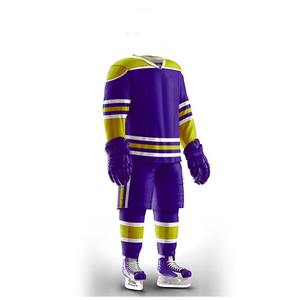 Ensemble d'uniformes de hockey sur glace professionnels avec tissu respirant haute performance et coutures renforcées pour les matchs de ligue compétitive - Product Image 6