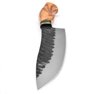 Cuchillo de Chef de Acero al Carbono Forjado a Mano con Mango de Madera de Olivo, Herramienta de Cocina - Product Image 5