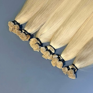 Extensiones de cabello vietnamita de punta plana Rubia de lujo, Premium humano virgen, saludable, brillante, de larga duración, directo de fábrica - Product Image 3