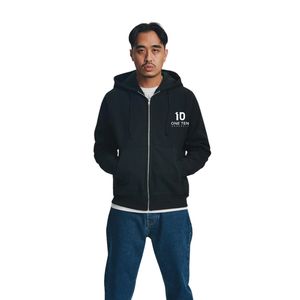Sudadera con Capucha y Cremallera Personalizada con Estampado de Dibujos Animados, Color Negro, Sudadera con Capucha Unisex Premium, Chaqueta con Cremallera Completa, Sudadera de Forro Polar Informal - Product Image 2