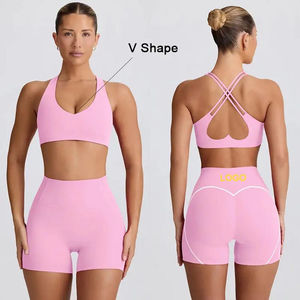 ผู้ผลิตขายส่งชุดออกกำลังกายผู้หญิง กางเกงโยคะเซ็กซี่รูปหัวใจ ชุดโยคะ - Product Image 2