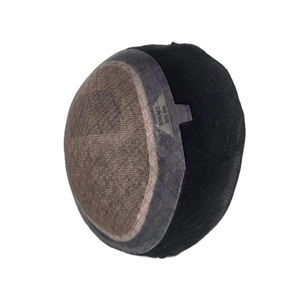 Perruque Taz Hair de haute qualité en cheveux Remy indiens, ondulée, pour hommes, avec base monofilament douce, système de toupet fabriqué au Bangladesh, ondulations profondes et lâches - Product Image 3