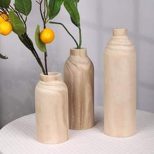 2026 Latest Wooden <b>Vase</b> for Home Wedding Table Best Rated Natural Finished Rustic New Arrival <b>Vase</b> Home Interior Artistic Design - Product Image 4
