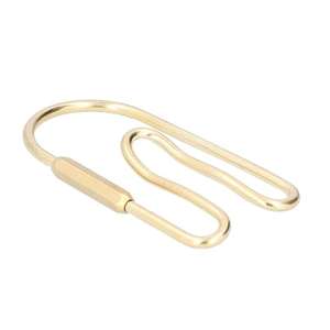 Llavero con cierre de rosca, anillo de metal seguro con hebilla de bloqueo para llaves de joyería DIY - Product Image 1