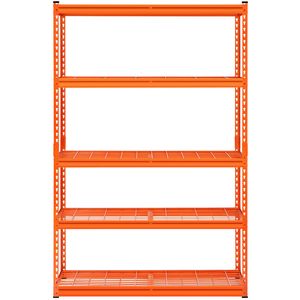 Scaffali di Stoccaggio a 5 Ripiani per Carichi Pesanti da 2500 Libbre, 45,7 cm P x 122 cm L x 182,9 cm H, Scaffalatura Industriale in Metallo Regolabile per Garage - Product Image 1