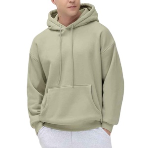 Sudadera con capucha unisex de forro polar grueso de ajuste regular para hombre, estilo urbano, color liso, transpirable y de secado rápido, venta al por mayor - Product Image 5