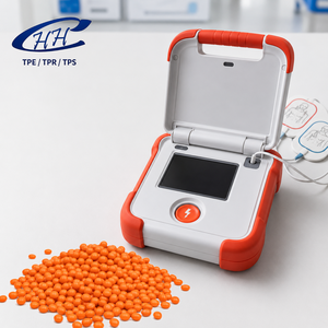 Matériau de surmoulage SEBS TPE souple et résistant aux chocs pour poignées et boîtiers de protection d'AED - Product Image 1