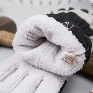 Gants de travail de sécurité robustes en cuir de vachette pleine fleur, certifiés CE, épaisseur 11 oz, dos perforé, doublure en tissu polaire de coton - Product Image 5