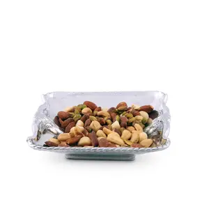 Cuenco de Lujo Hecho a Mano para Decoración Interior Contemporánea, Elegante Cuenco Decorativo Contemporáneo para Vida Moderna, Plateado Zahid - Product Image 4