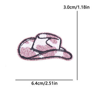 Vintage Botanical Custom Embroidery Patch Flower Star Heart Twill Fabric Iron On Applique For Clothing Hats Bags DIY Decoration - Product Image 6
