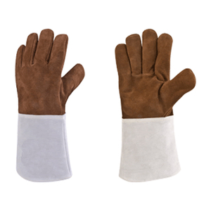 Guantes de Soldadura TIG/MIG de Cuero Vacuno de Alta Calidad con Logotipo Personalizado, Guantes de Soldador Industriales para Construcción con Forro de Kevlar Ignífugo - Product Image 5