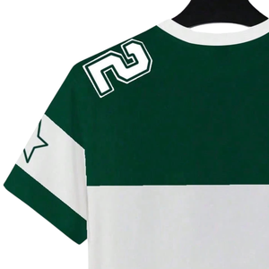 Mens Green White Sublimation Sports <b>T</b>-<b>Shirt</b> Short Sleeve Quick Dry Breathable Polyester Athletic Training Running Jersey <b>6XL</b> - Product Image 4