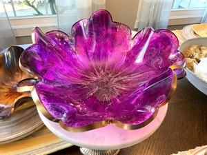 ชามเรซิ่นขนาดใหญ่ทรงศิลปะ เหมาะสำหรับใส่ผลไม้หรือใช้เป็นของตกแต่งบนโต๊ะกาแฟ คอนโซล หรือชั้นวางของแบบเปิด - Product Image 4