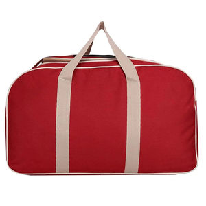 New Arrival 2026 Unisex Gym <b>Duffel</b> <b>Bag</b> 30-<b>40L</b> Oxford Fabric Zipper Closure Soft Handle Large Capacity Casual Solid Red Design - Product Image 3