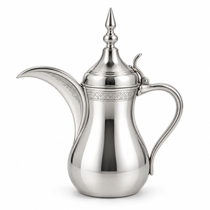 Middle Eastern Style <b>Metal</b> <b>Coffee</b> <b>Pot</b> With Ornate Design And Durable Finish For Tea Making - Product Image 4