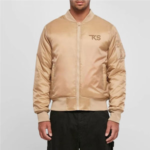 Chaqueta Bomber Elegante con Tela Exterior Suave y Diseño de Bolsillos Seguros, Chaqueta Bomber para Uso Diario Informal y Uso por Temporada - Product Image 5