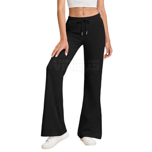 Latest Design OEM Service Women Flared <b>Pants</b> Comfortable Breathable Premium Quality Flared <b>Pants</b> For Women - Product Image 4