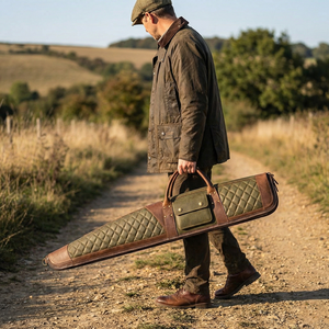 Housse de protection pour arme à feu en cuir de qualité supérieure, pratique à transporter, pour la chasse au gros gibier. Housses d'armes de haute qualité. - Product Image 2