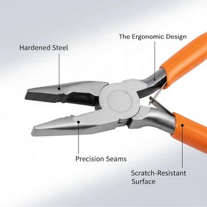 <b>Mini</b> Jewelry Making Pliers Set 4.5 Inch Stainless Steel Precision <b>Tools</b> <b>Kit</b> with Storage Case for DIY Craft Bracelet - Product Image 6