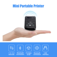 Imprimante thermique de reçus mini 58 mm avec garantie de deux ans, USB BT portable, imprimante de tickets mobile, compatible avec Android/IOS/Windows