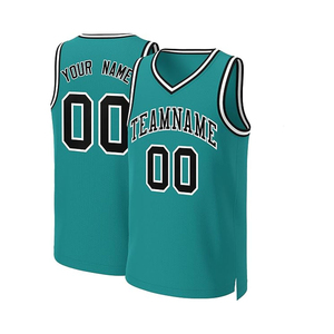 Maillots de basket-ball en sublimation pour hommes adultes, style hip-hop des années 90, imprimés avec un nom, un numéro et un logo personnalisés - Product Image 4