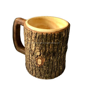 Handmade Acacia Wood <b>Mug</b> Unique Design for Kitchen Tabletop Bulk Price for Coffee and Water Drinking - Product Image 1