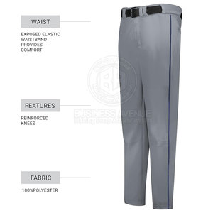 Vêtements de sport, pantalon de baseball pour homme, couleur unie, prix bas, best-seller, créez votre propre pantalon de baseball pour homme - Product Image 6