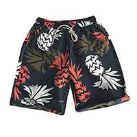 Shorts de plage pour hommes personnalisés en gros, séchage rapide, doublure en mesh, motifs amusants