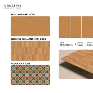 Carrelage en porcelaine Fabula haute performance 600x1200mm 60x120cm 24x48 pouces, grande surface décorative architecturale pour une esthétique élégante - Product Image 1