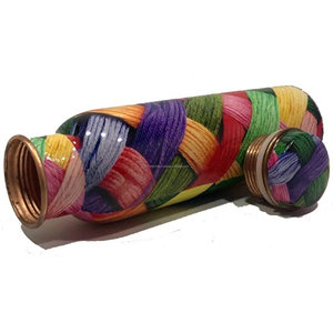 Bouteilles d'eau 100 % artisanales en cuivre imprimé, classiques, étanches, grande capacité, qualité supérieure, avec couvercles, pour l'extérieur - Product Image 3
