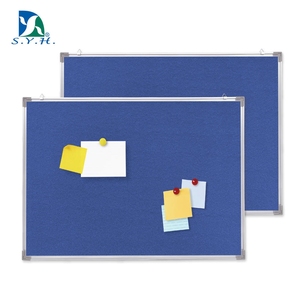 Blue Felt Display <b>Board</b> with Magnetic Surface and Aluminum Frame for Business Branding - Product Image 1