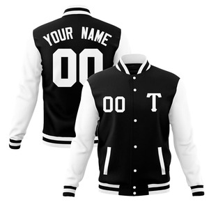 Vestes de baseball en chenille de laine avec logo personnalisé, broderie, manches en cuir vintage, veste varsity pour hommes - Product Image 5