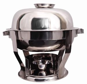 Juego de Recipientes para Buffet Premium, Calentador de Alimentos Redondo con Soporte para Combustible en Gel para Fiestas y Catering al Mejor Precio - Product Image 1