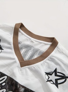 Camiseta Moderna para Hombre, Cuello en V, Transpirable, 100% Algodón, Logotipo Frontal con Estampado de Elementos de Chicago, Nueva Moda 2025, Estilo Casual Urbano - Product Image 5