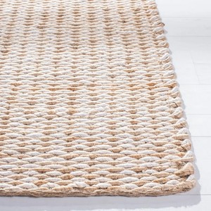 Modern Beige Jute Flat Weave Area <b>Rug</b> Rectangle Eco Friendly Living Room Use <b>Thin</b> 0.2-0.4 in - Product Image 3