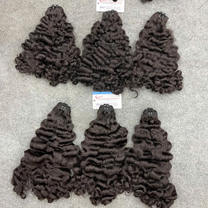 Extensiones de Cabello Rizado Natural de Alta Calidad de Camboya, Paquetes de 16-20 Pulgadas, 100% Cabello Indio Natural Rizado, Trama Completa, Sin Caída - Product Image 6