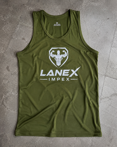 Débardeur de sport vert olive personnalisé pour homme – Maillot de fitness sans manches, gilet de musculation, chemise d'entraînement à séchage rapide, vêtement de sport athlétique - Product Image 6