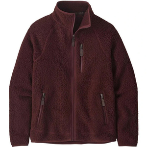 Veste polaire unie pour homme, fermeture éclair, col montant, coupe-vent, manteau d'hiver - Product Image 1