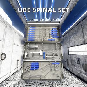 Ensemble d'instruments de chirurgie endoscopique biportale unilatérale pour la chirurgie de la colonne vertébrale, source d'alimentation manuelle, instrument orthopédique UBE CE Narham - Product Image 3