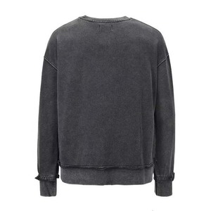 Sudadera de Forro Polar Barata para Hombre, Cuello Redondo, Venta al por Mayor, Color Sólido, Mangas Largas, Logotipo Personalizado, Sudaderas Básicas para Hombre - Product Image 4